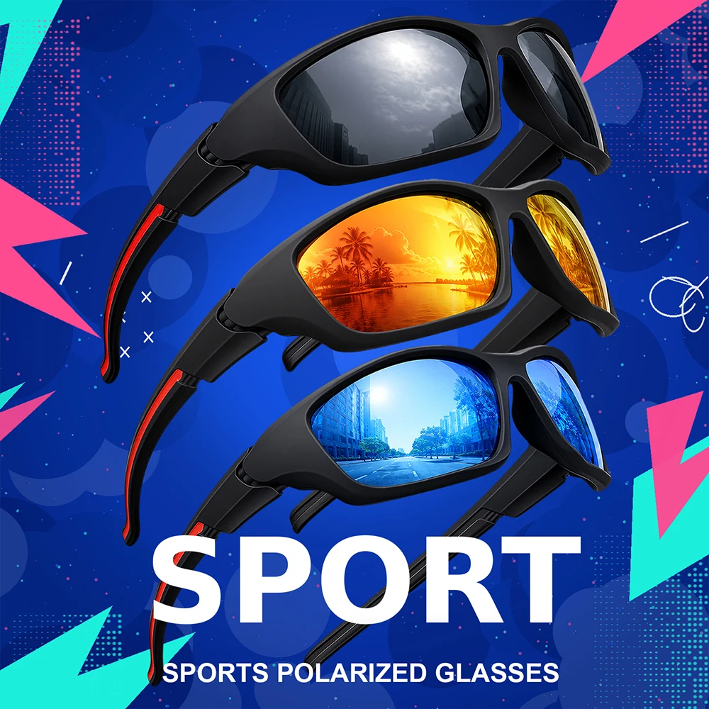 1_2pcs Advanced Cool Fantasy Polarized Surround Fashion Sunglasses,Men's and Women's Outdoor Sports,Cycling,Fishing,Hiking,Golf