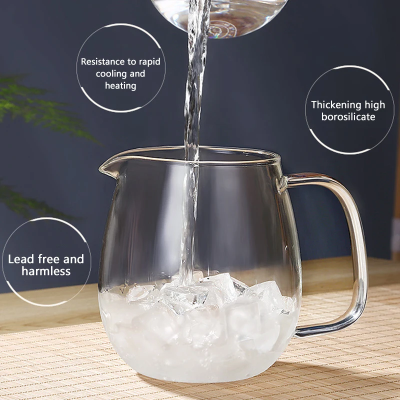 Household Teaware Glass Teapot for Stove Heat Resistant High Temperature Explosion Proof Tea Infuser Milk Rose Flower Tea Set