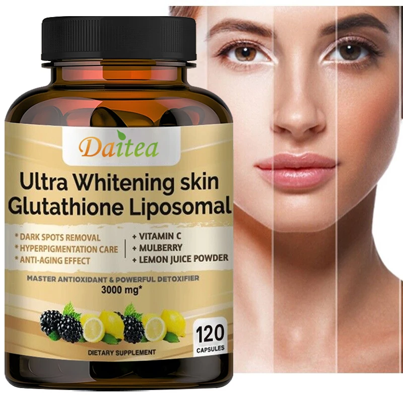 Liposome Glutathione with Vitamin C, Helps Detoxify, Whiten Skin, and Antioxidant, Anti-aging