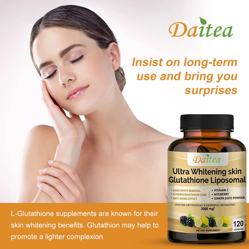 Liposome Glutathione with Vitamin C, Helps Detoxify, Whiten Skin, and Antioxidant, Anti-aging