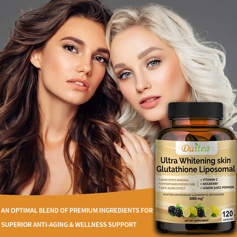 Liposome Glutathione with Vitamin C, Helps Detoxify, Whiten Skin, and Antioxidant, Anti-aging