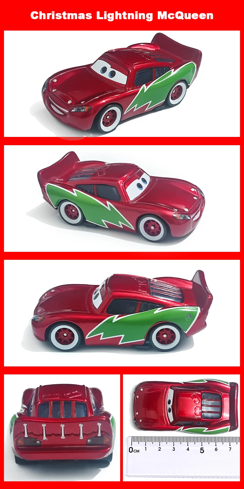 Pixar Cars Electroplated Pink 95 Lightning McQueen 1/55 Metal Die Casting Model Car Alloy Material Collectibles Racing Toys