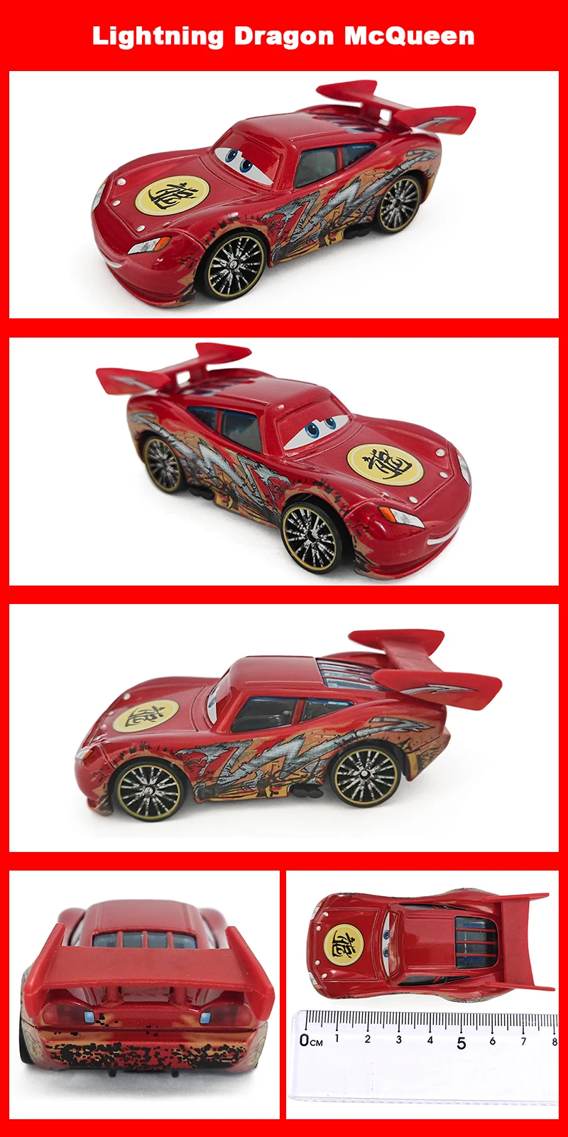 Pixar Cars Electroplated Pink 95 Lightning McQueen 1/55 Metal Die Casting Model Car Alloy Material Collectibles Racing Toys