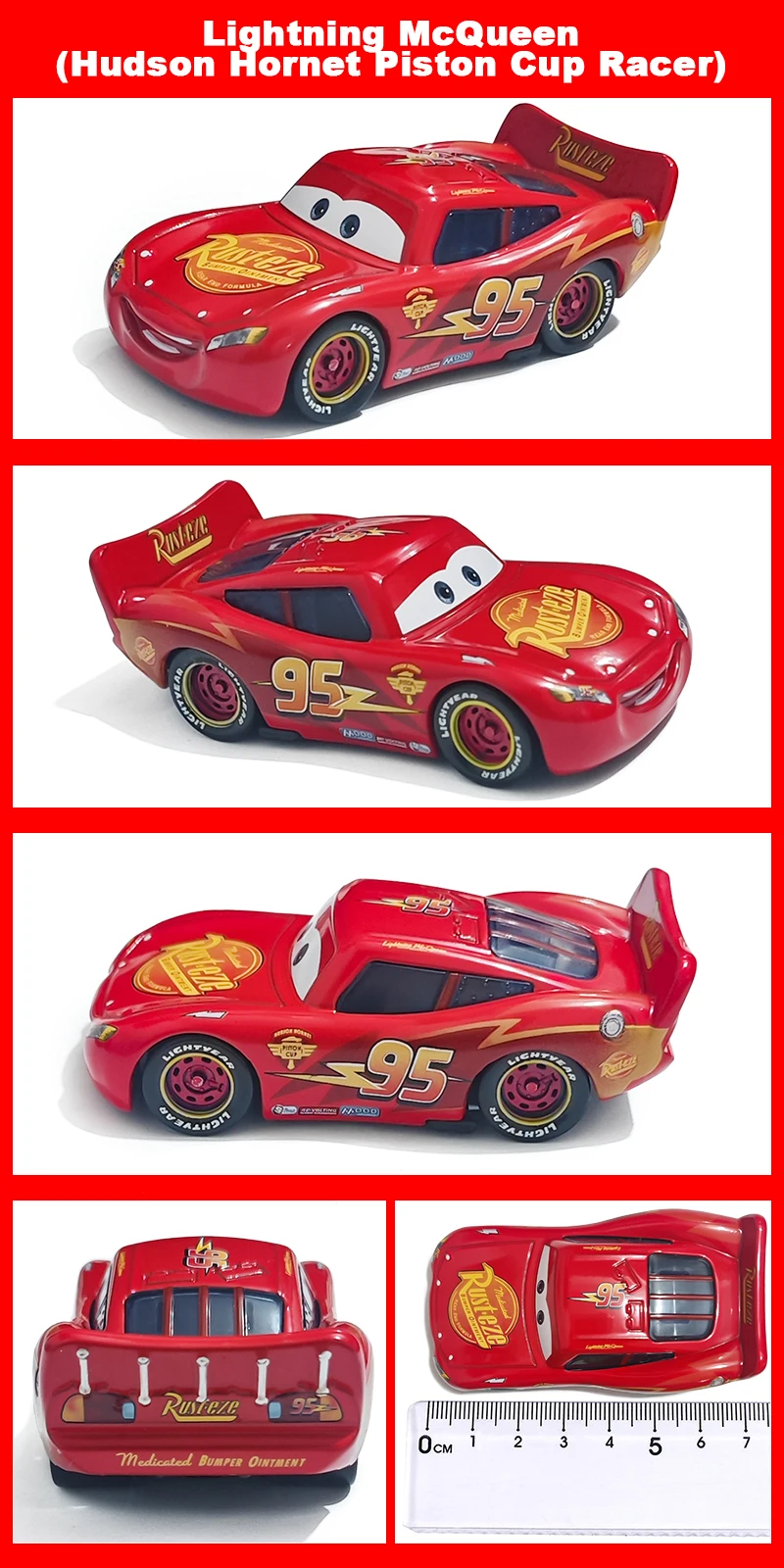 Pixar Cars Electroplated Pink 95 Lightning McQueen 1/55 Metal Die Casting Model Car Alloy Material Collectibles Racing Toys