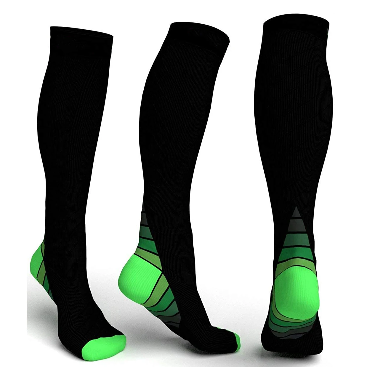 Brothock Outdoor Running pressure socks adult nylon sports socks new custom elasticity fitness stockings knee compression socks