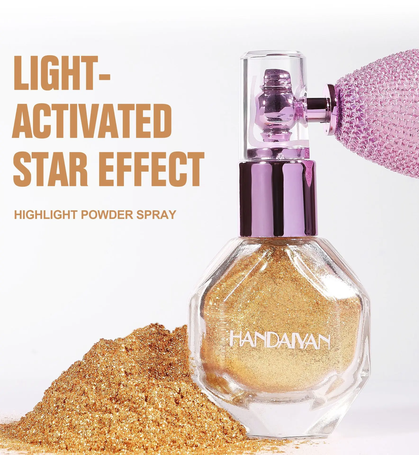 5 Color Shimmer Powder Spray For Body Face Hair Makeup Glitter Highlighter Brightening Sparkle Party Cosmetics