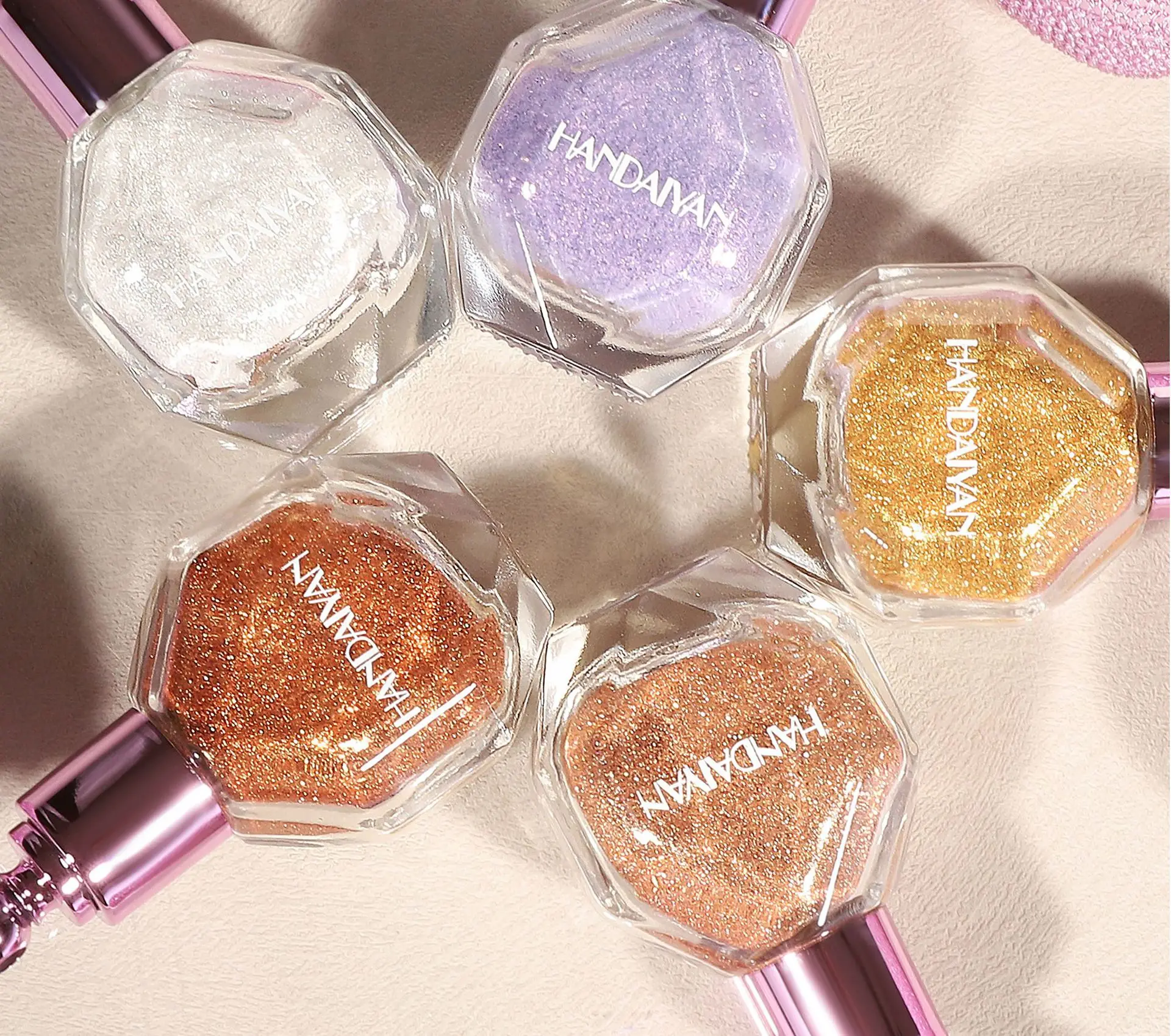 5 Color Shimmer Powder Spray For Body Face Hair Makeup Glitter Highlighter Brightening Sparkle Party Cosmetics