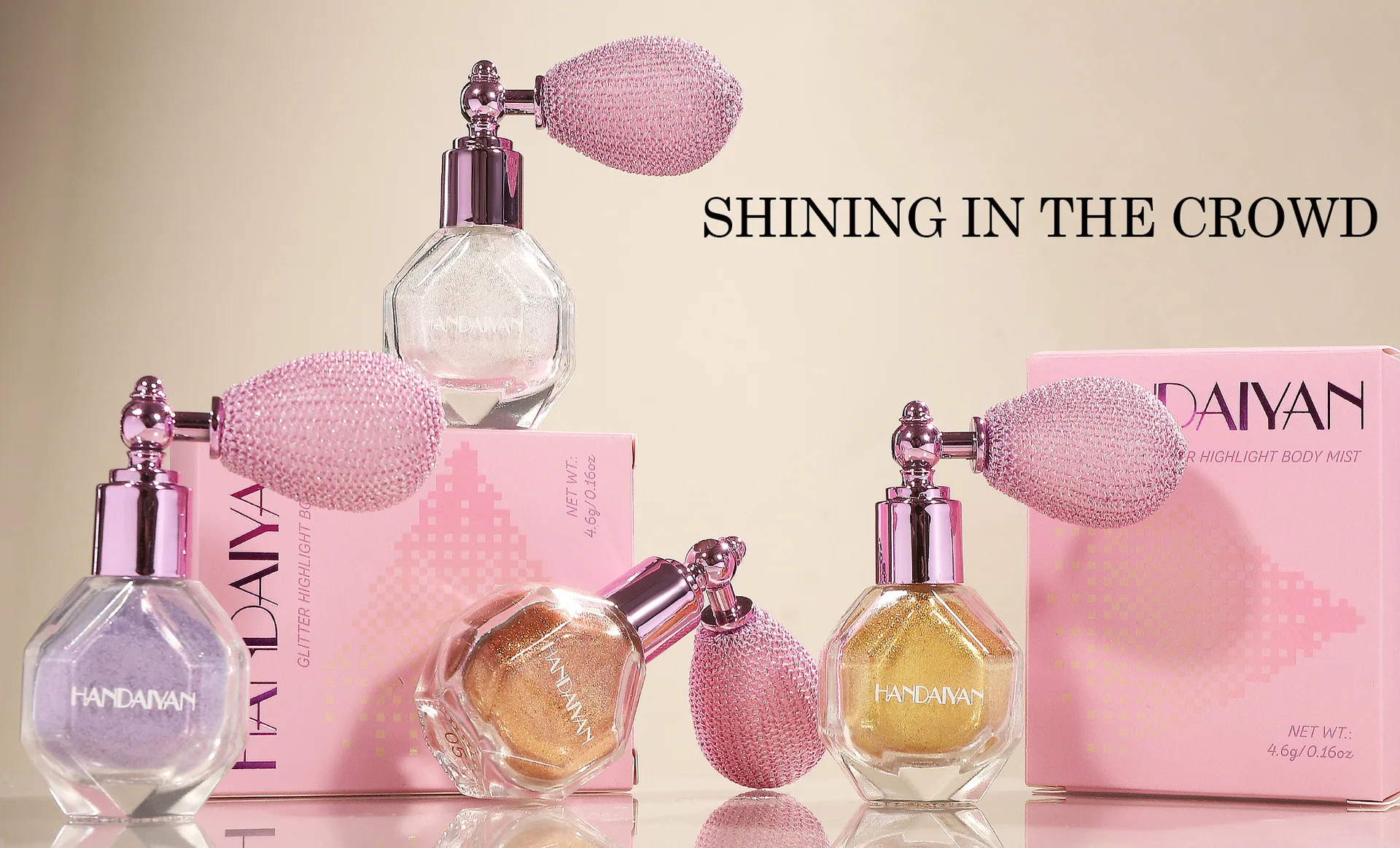 5 Color Shimmer Powder Spray For Body Face Hair Makeup Glitter Highlighter Brightening Sparkle Party Cosmetics