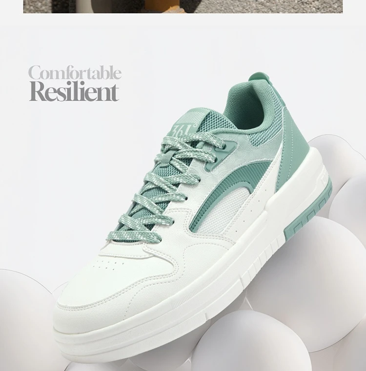 361 Degree NEW Men Skateboard Shoes Casual Splash Proof Leisure Non-Slip Wear-Resistant Soft Elastic Male Sneakers 672536608