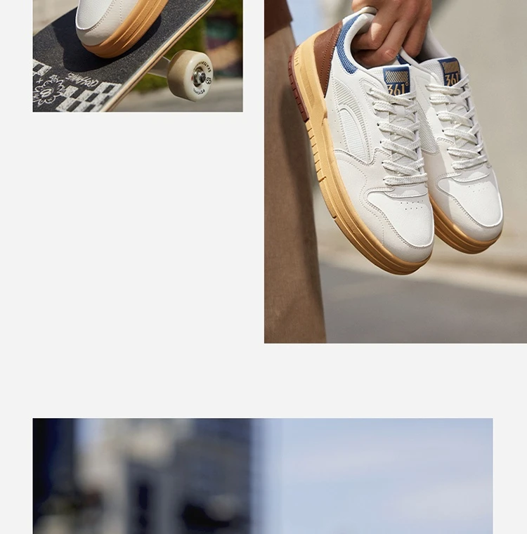 361 Degree NEW Men Skateboard Shoes Casual Splash Proof Leisure Non-Slip Wear-Resistant Soft Elastic Male Sneakers 672536608