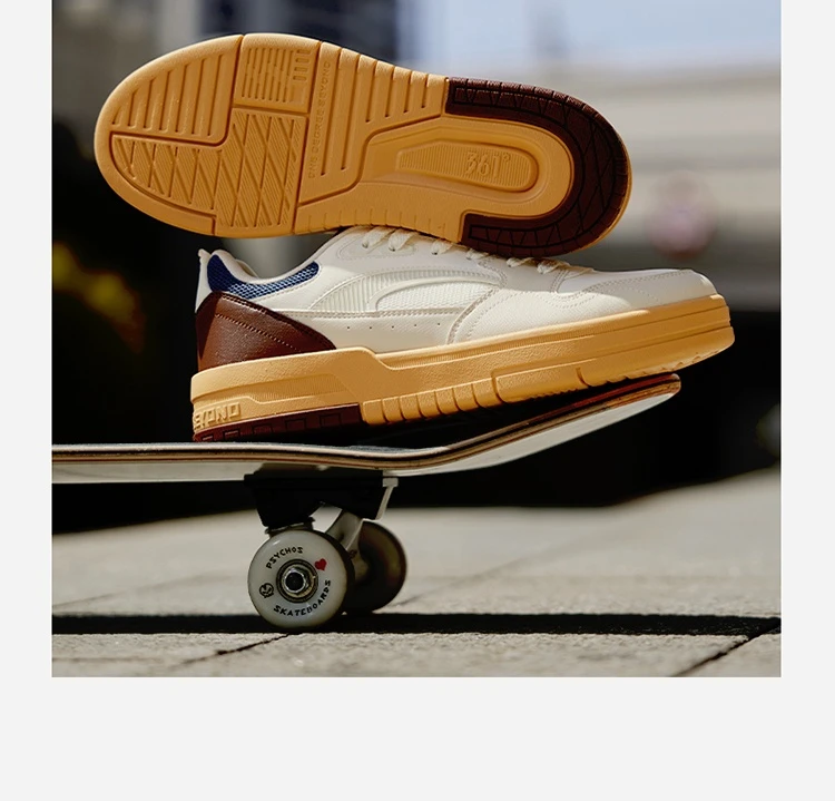 361 Degree NEW Men Skateboard Shoes Casual Splash Proof Leisure Non-Slip Wear-Resistant Soft Elastic Male Sneakers 672536608