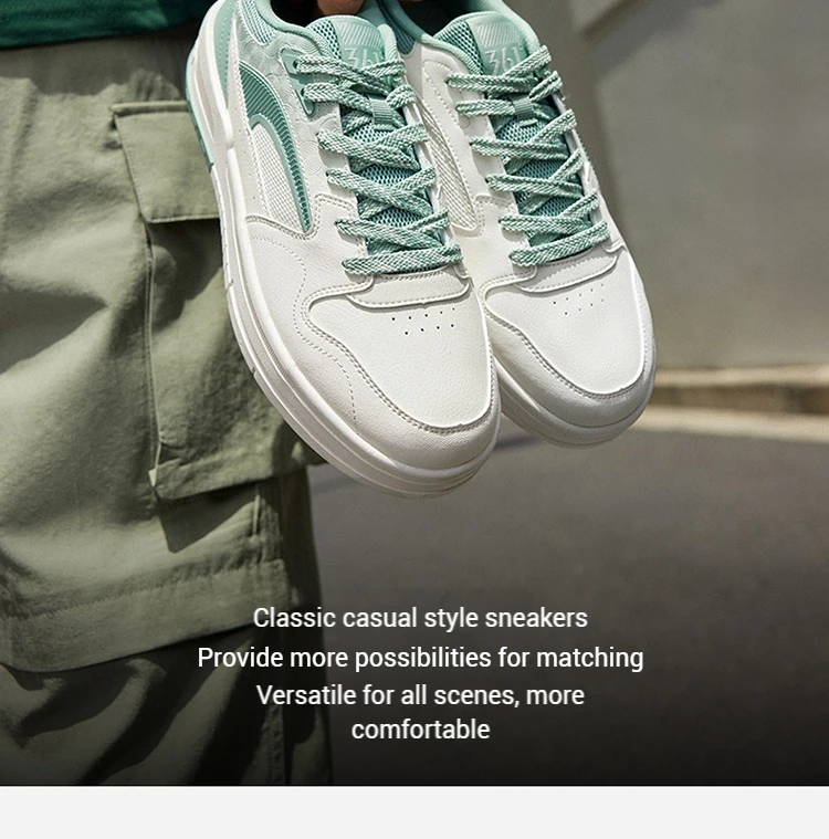361 Degree NEW Men Skateboard Shoes Casual Splash Proof Leisure Non-Slip Wear-Resistant Soft Elastic Male Sneakers 672536608