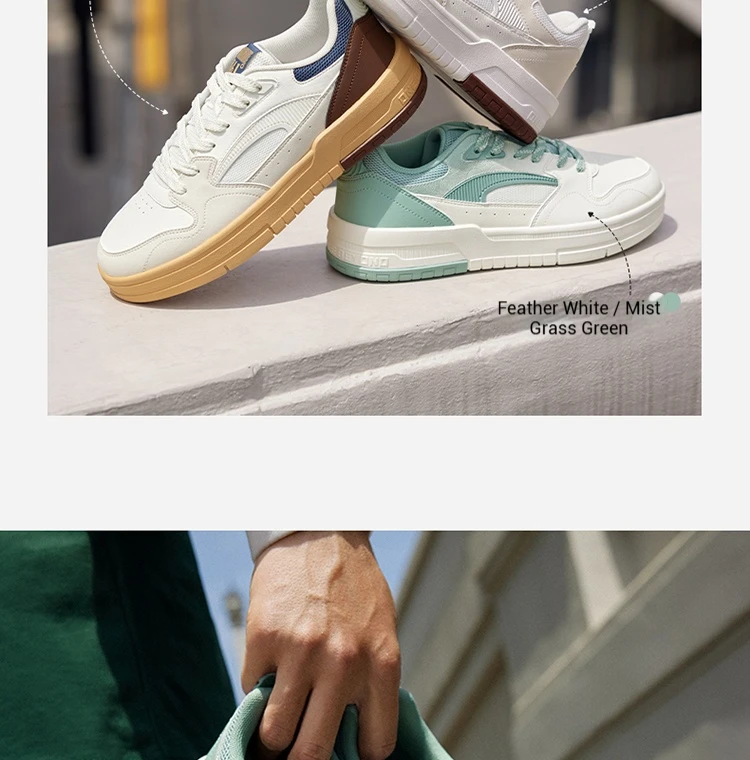 361 Degree NEW Men Skateboard Shoes Casual Splash Proof Leisure Non-Slip Wear-Resistant Soft Elastic Male Sneakers 672536608