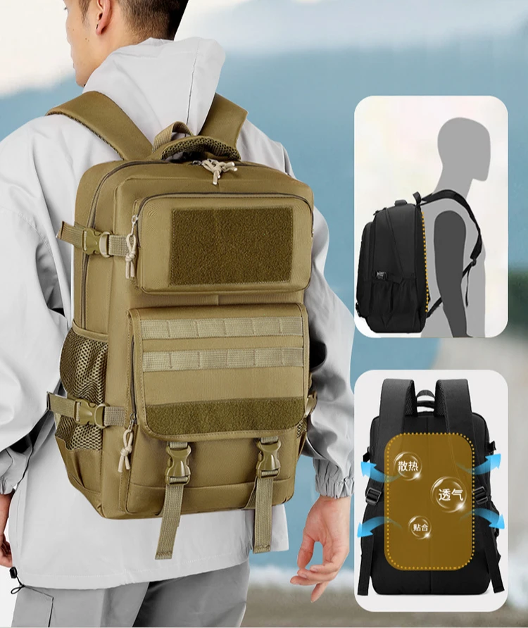 Outdoor Camping Backpack Tactical Travel Bags Climbing Hiking Trekking Mountaineering Shoulder Students Rucksack for Men Women