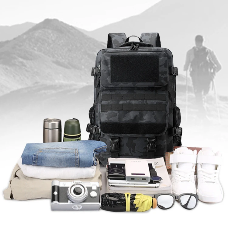Outdoor Camping Backpack Tactical Travel Bags Climbing Hiking Trekking Mountaineering Shoulder Students Rucksack for Men Women