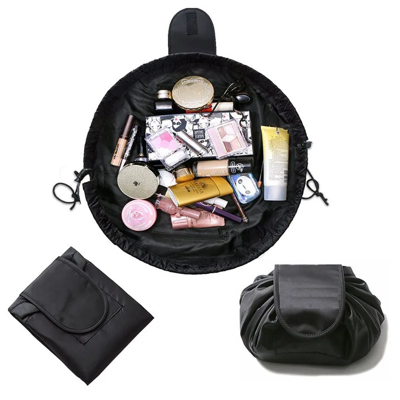 Women Travel Magic Pouch Drawstring Cosmetic Bag Organizer Lazy Make Up Cases Storage Bag Kit Box Tools Toiletry Beauty Case