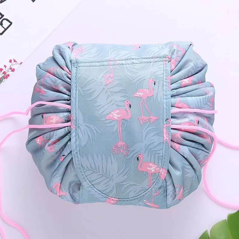 Women Travel Magic Pouch Drawstring Cosmetic Bag Organizer Lazy Make Up Cases Storage Bag Kit Box Tools Toiletry Beauty Case