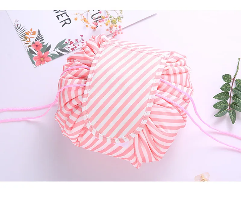 Women Travel Magic Pouch Drawstring Cosmetic Bag Organizer Lazy Make Up Cases Storage Bag Kit Box Tools Toiletry Beauty Case