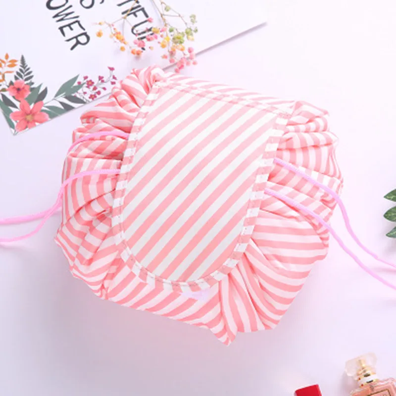 Women Travel Magic Pouch Drawstring Cosmetic Bag Organizer Lazy Make Up Cases Storage Bag Kit Box Tools Toiletry Beauty Case