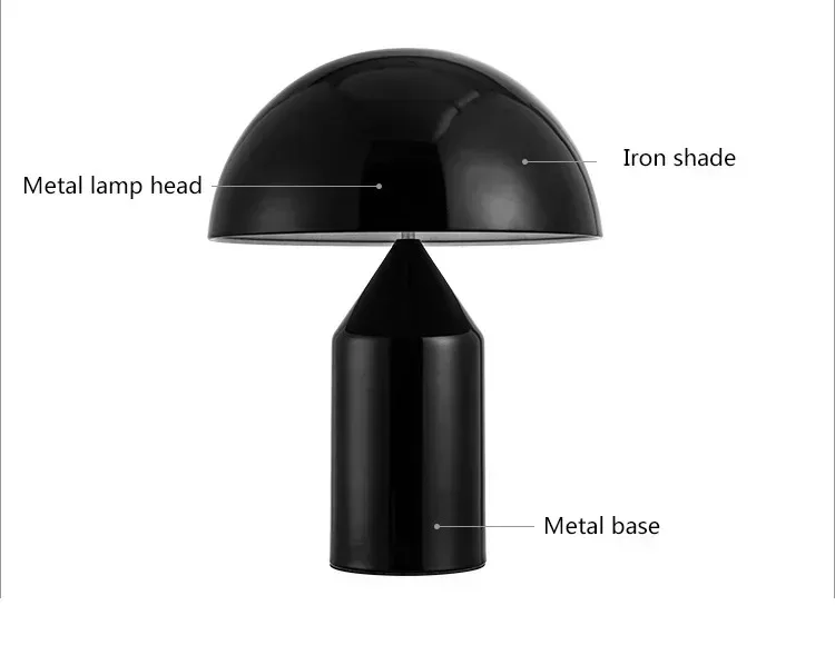 Nordic Luxury Mushroom Floor Lamp Italian Design Metal LED Eye Protection Standing Light for Bedroom Living Room High End Decor