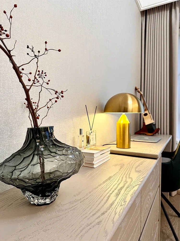 Nordic Luxury Mushroom Floor Lamp Italian Design Metal LED Eye Protection Standing Light for Bedroom Living Room High End Decor