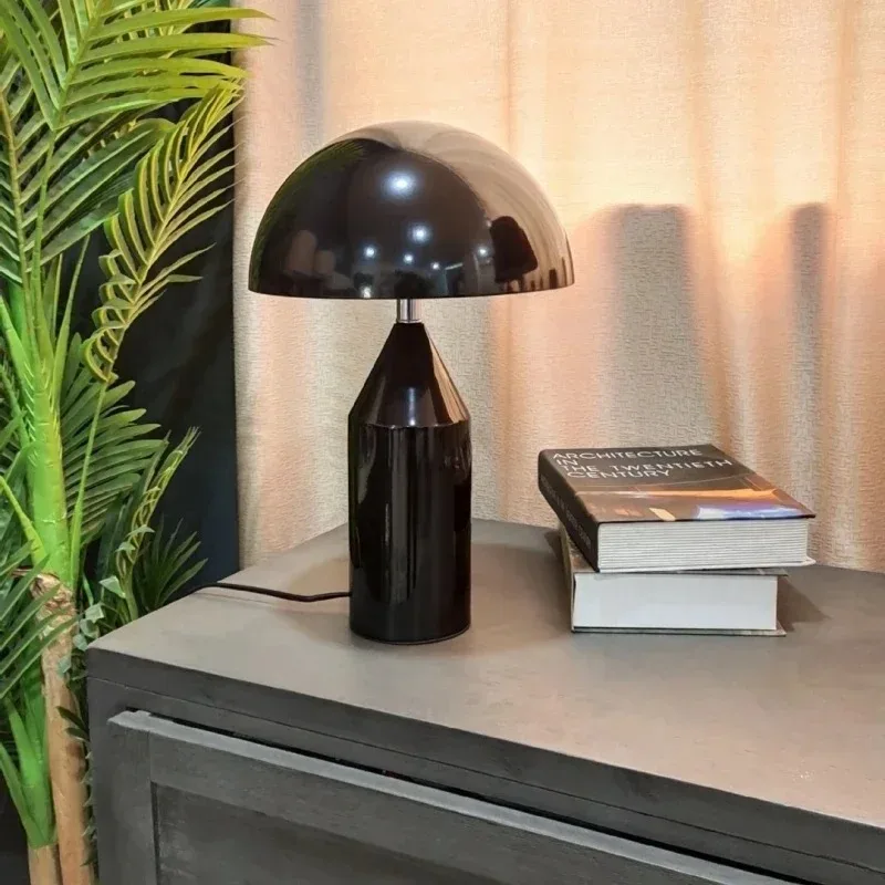 Nordic Luxury Mushroom Floor Lamp Italian Design Metal LED Eye Protection Standing Light for Bedroom Living Room High End Decor