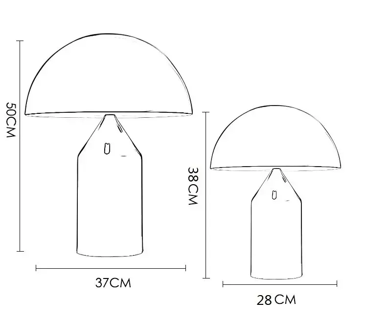 Nordic Luxury Mushroom Floor Lamp Italian Design Metal LED Eye Protection Standing Light for Bedroom Living Room High End Decor
