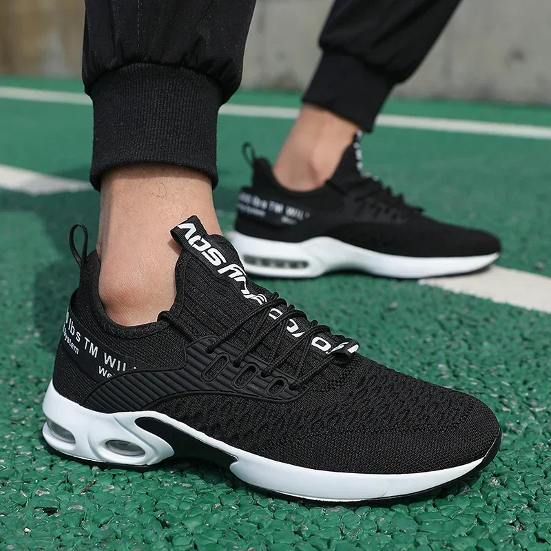 Men Thick Soled Sports Shoes with Fashionable Design Breathable Comfortable Shoes Outdoor Hiking Shoes Zapatillas Hombre De Segu