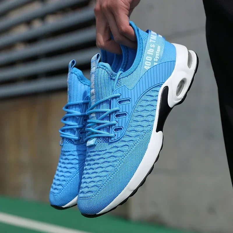 Men Thick Soled Sports Shoes with Fashionable Design Breathable Comfortable Shoes Outdoor Hiking Shoes Zapatillas Hombre De Segu