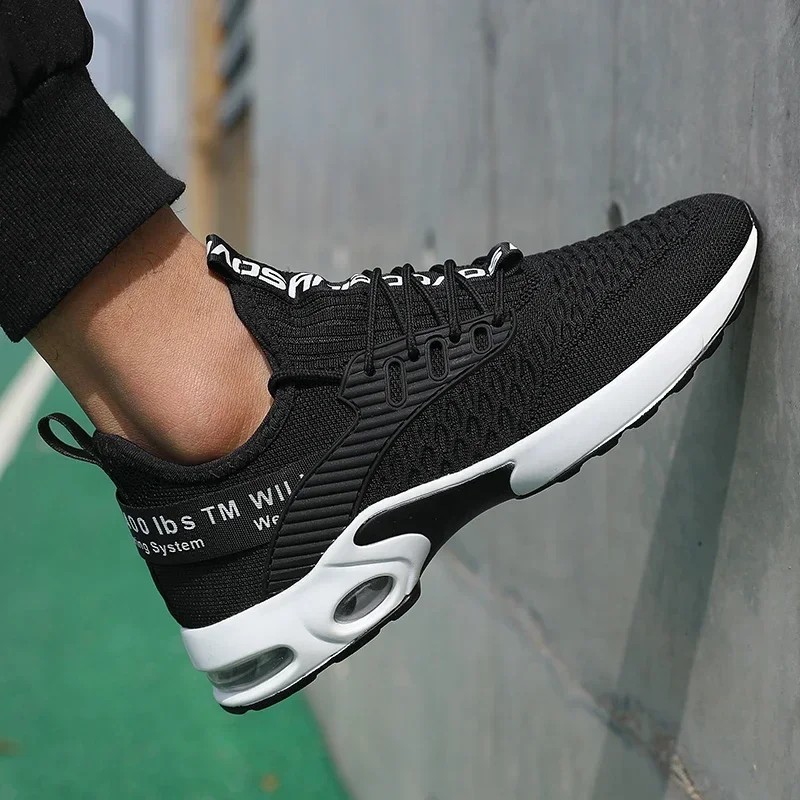 Men Thick Soled Sports Shoes with Fashionable Design Breathable Comfortable Shoes Outdoor Hiking Shoes Zapatillas Hombre De Segu