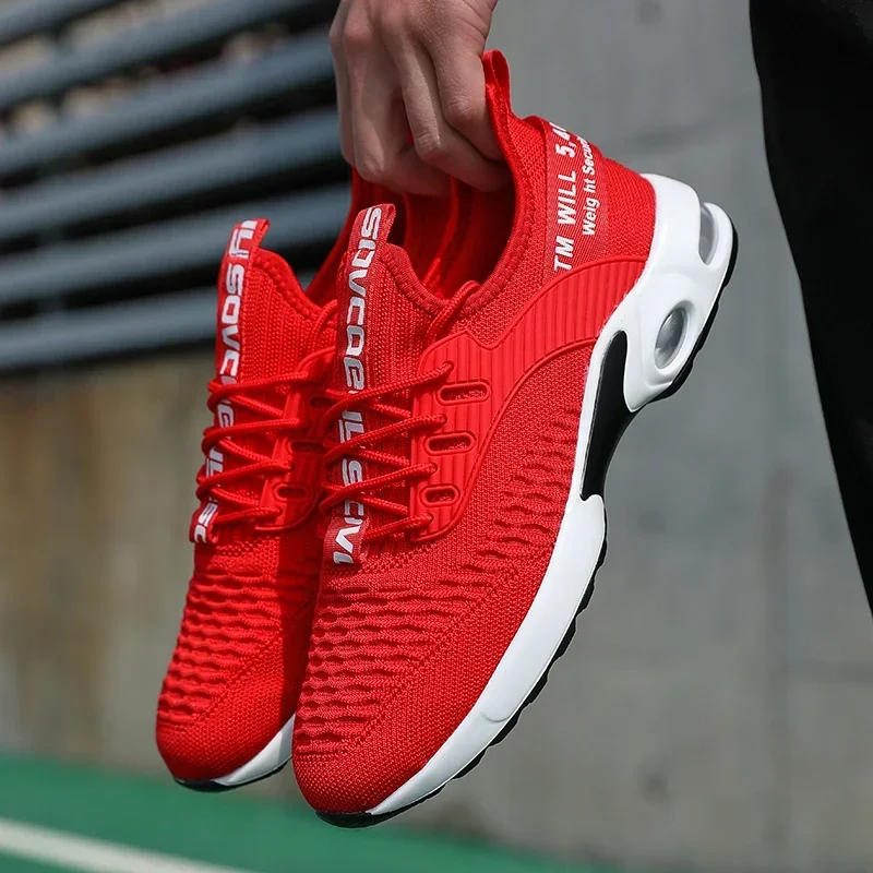 Men Thick Soled Sports Shoes with Fashionable Design Breathable Comfortable Shoes Outdoor Hiking Shoes Zapatillas Hombre De Segu