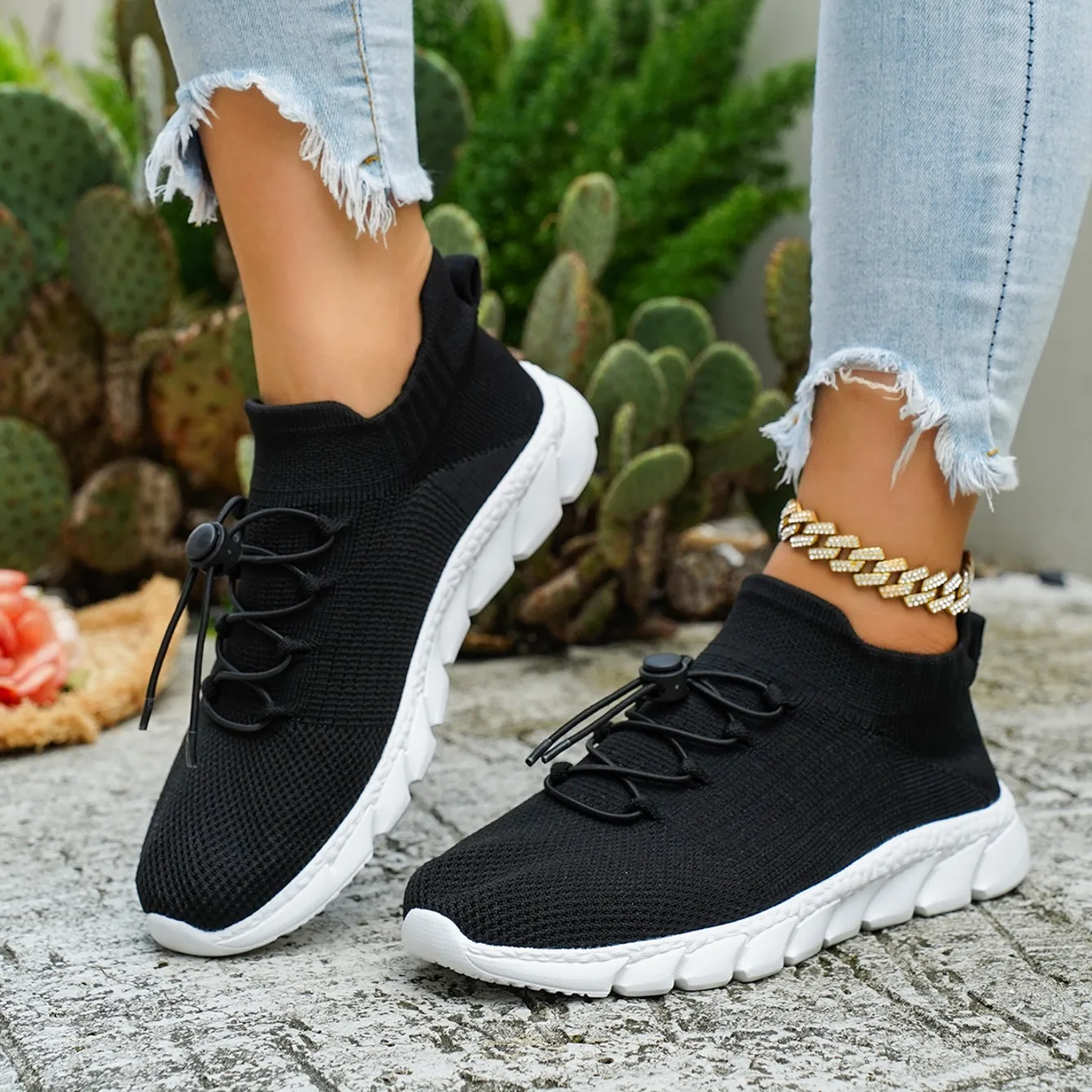 2026 New Knitted Mesh Women's Sneakers Casual Breathable Loafers Fashion Simple Style Lightweight Women Shoes Zapatos Para Mujer