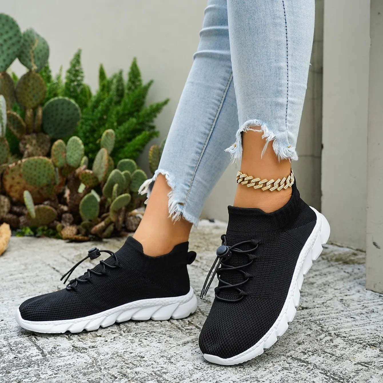 2026 New Knitted Mesh Women's Sneakers Casual Breathable Loafers Fashion Simple Style Lightweight Women Shoes Zapatos Para Mujer