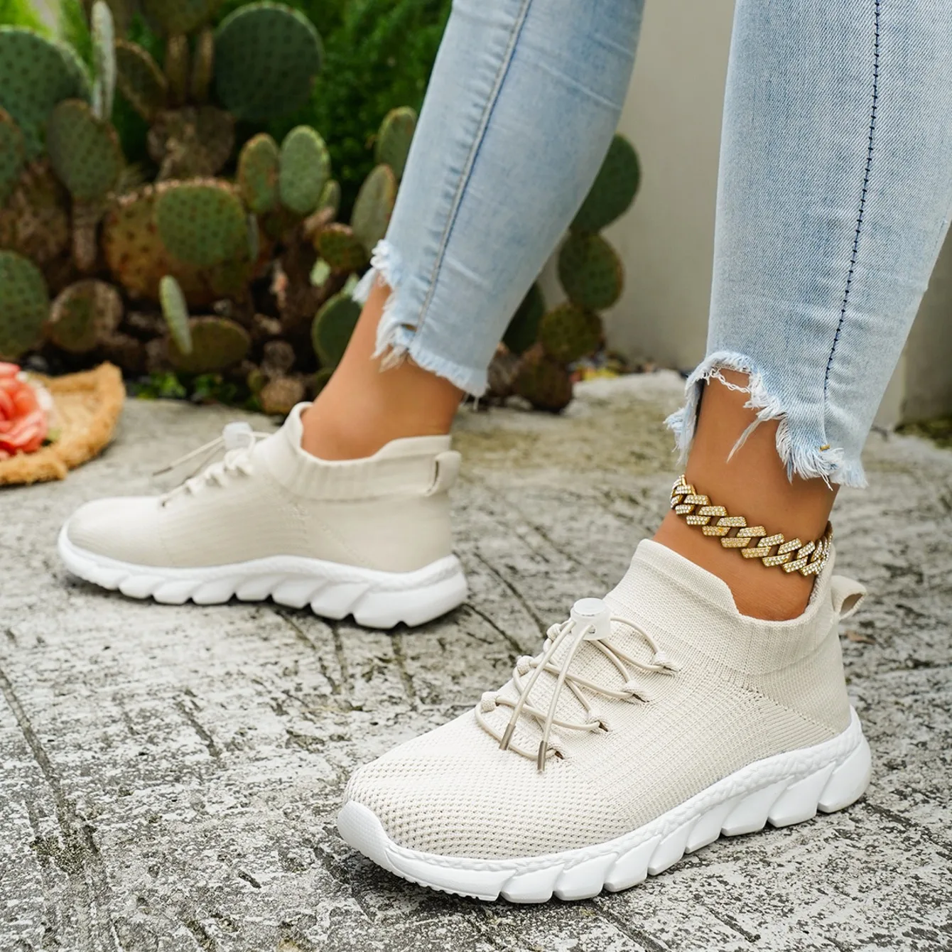 2026 New Knitted Mesh Women's Sneakers Casual Breathable Loafers Fashion Simple Style Lightweight Women Shoes Zapatos Para Mujer