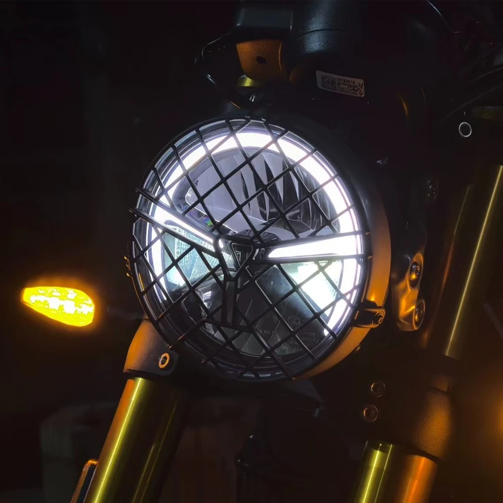For Triumph Bonneville T100 T120  Motorcycle Accessories Headlight Protector Headlight Grille Mesh Protector