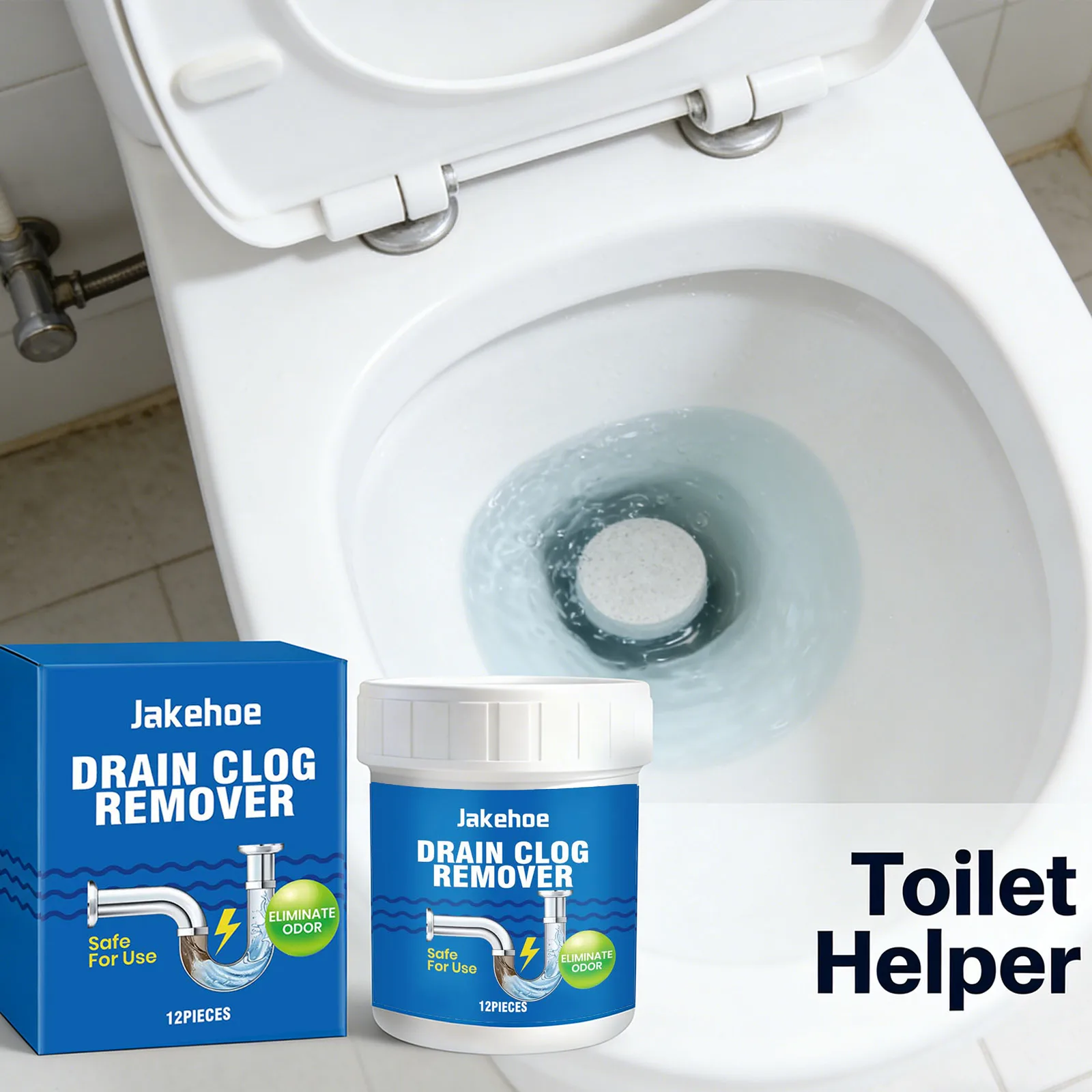 Pipeline Dredging Cleaner Removing Oil Stains Clearing Hair Blockages Eliminating Odors Bathroom Drainage Pipe Cleaning Tablets