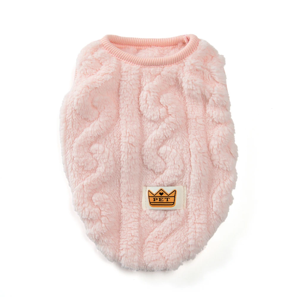 Soft Fleece Pet Vest Swater for Small Dogs Cats Autumn Winter Warm Puppy Clothes Pullover Chihuahua Rabbit Costume Pet Apparel