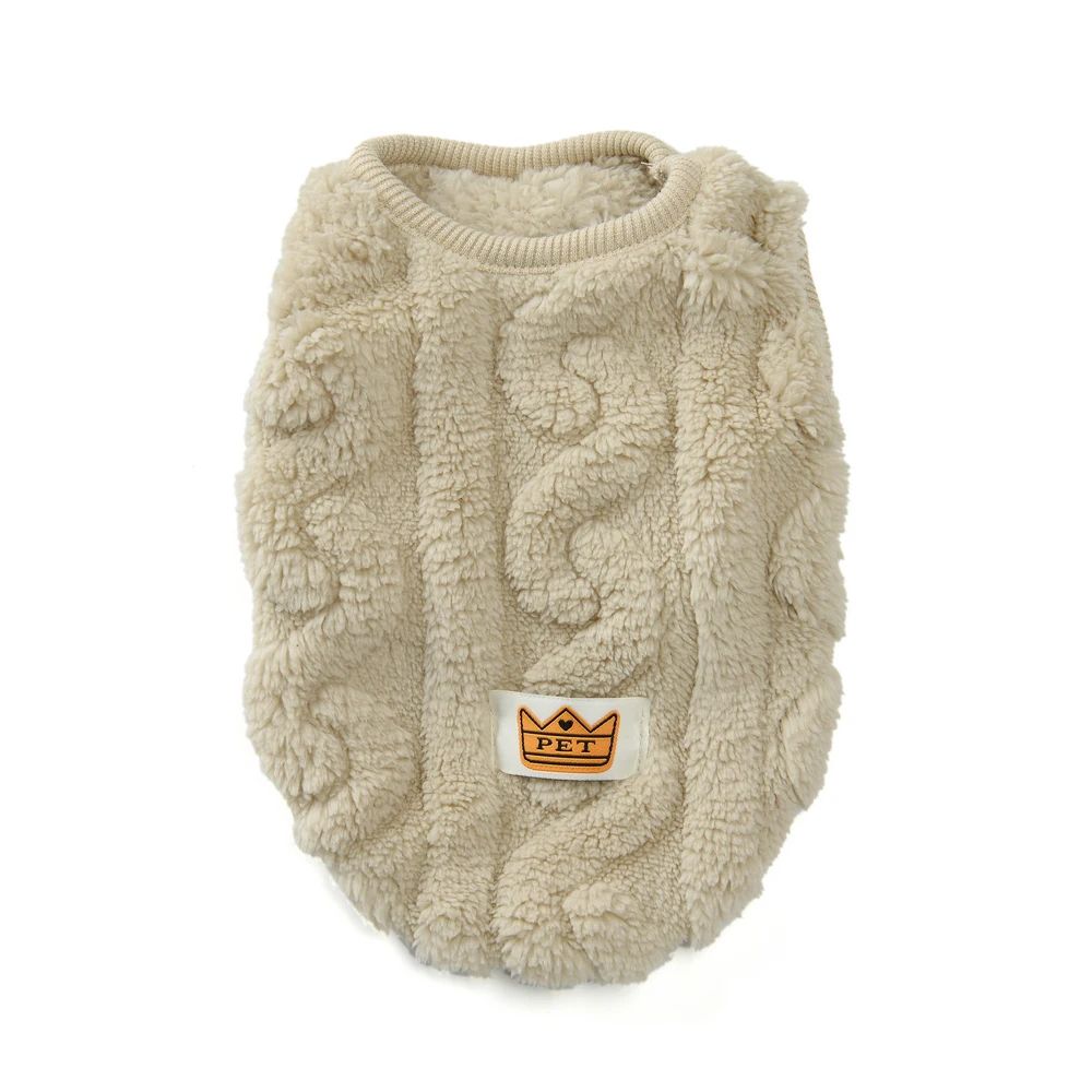 Soft Fleece Pet Vest Swater for Small Dogs Cats Autumn Winter Warm Puppy Clothes Pullover Chihuahua Rabbit Costume Pet Apparel