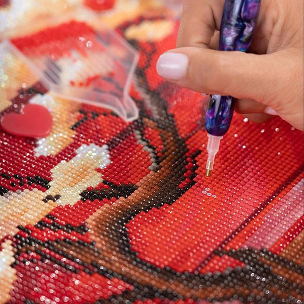 Resin Photo Custom Diamond Painting Print Colored Canvas Borders Symbol Stickers FD AB Crystal Full Drill 5D DIY Private Decor