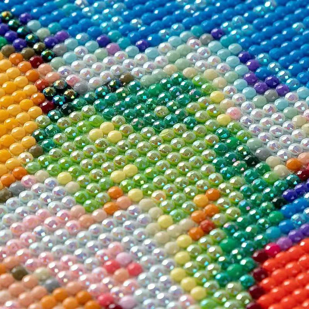Resin Photo Custom Diamond Painting Print Colored Canvas Borders Symbol Stickers FD AB Crystal Full Drill 5D DIY Private Decor