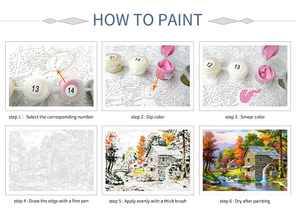 GATYZTORY Acrylic Painting By Numbers Handicrafts Girl Coloring By Numbers Wall Decor For Adults Artwork Diy Set Gift
