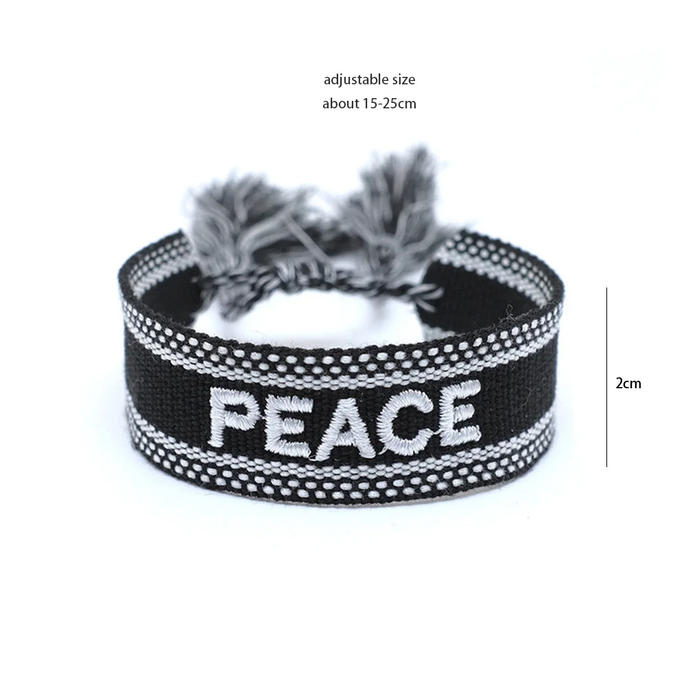 Weave Bracelet Friendship Bohemian Vintage Cotton Rope String Nepal Yoga Ethnic Rainbow Boho Woven Braided Bracelets