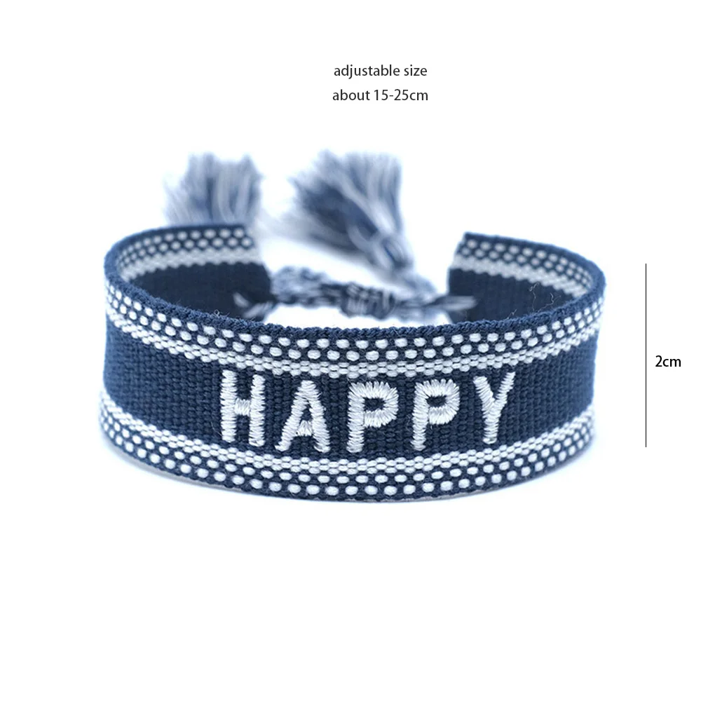 Weave Bracelet Friendship Bohemian Vintage Cotton Rope String Nepal Yoga Ethnic Rainbow Boho Woven Braided Bracelets