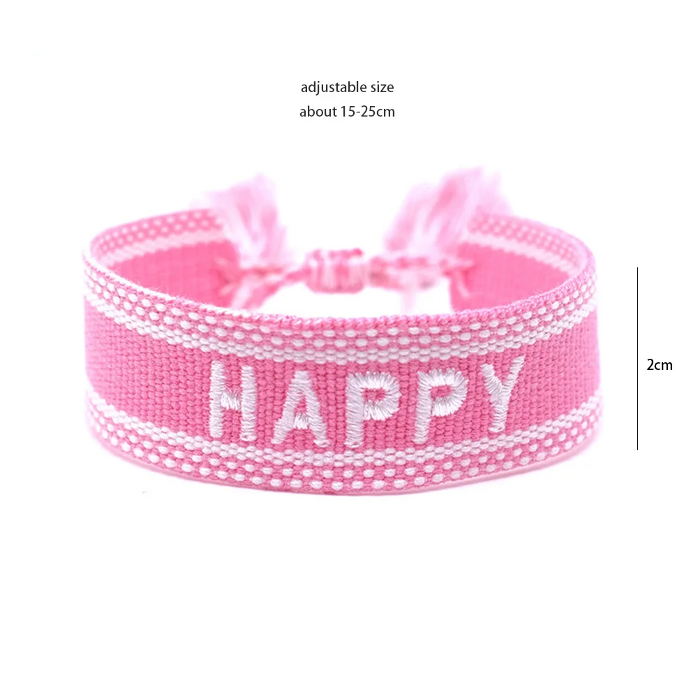 Weave Bracelet Friendship Bohemian Vintage Cotton Rope String Nepal Yoga Ethnic Rainbow Boho Woven Braided Bracelets