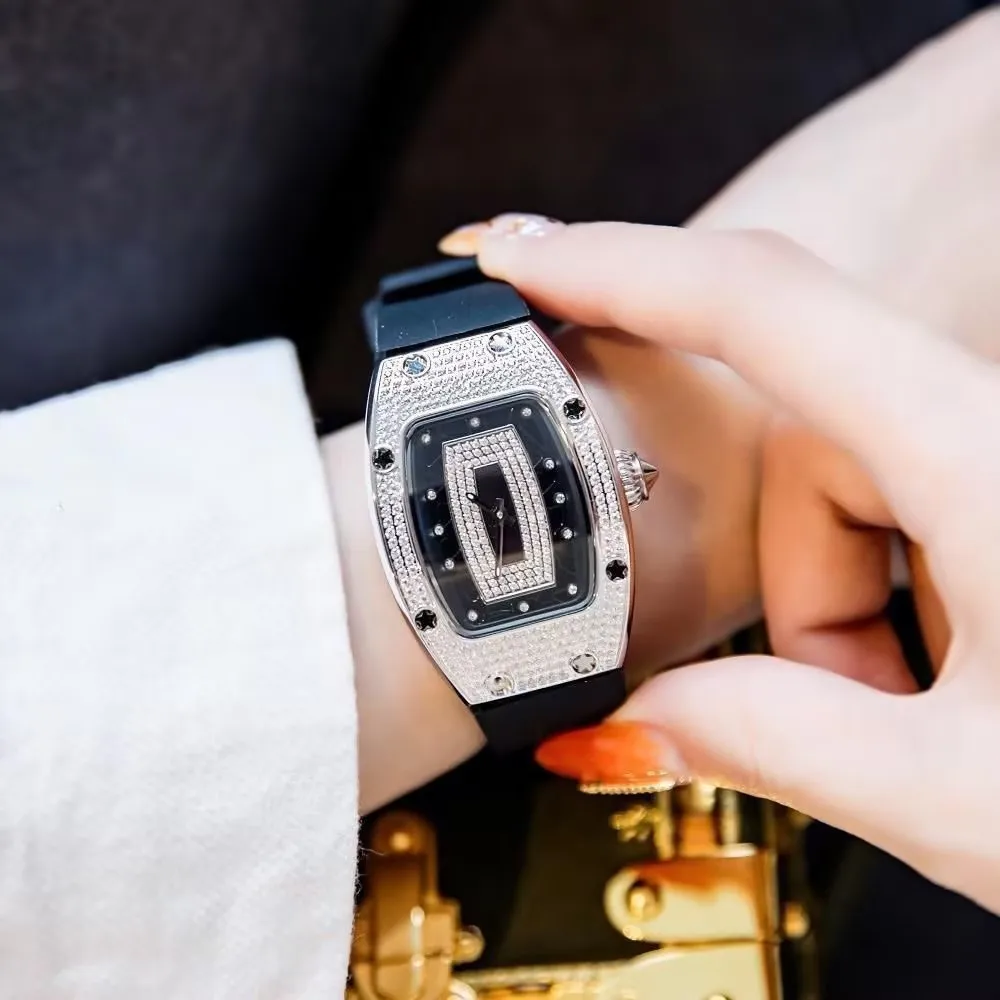 New Fashion Luxury Tonneau Watches For Woman Crystal Silicone Jelly Quartz Watch Students Gifts Reloj Mujer Ladies Wristwatches