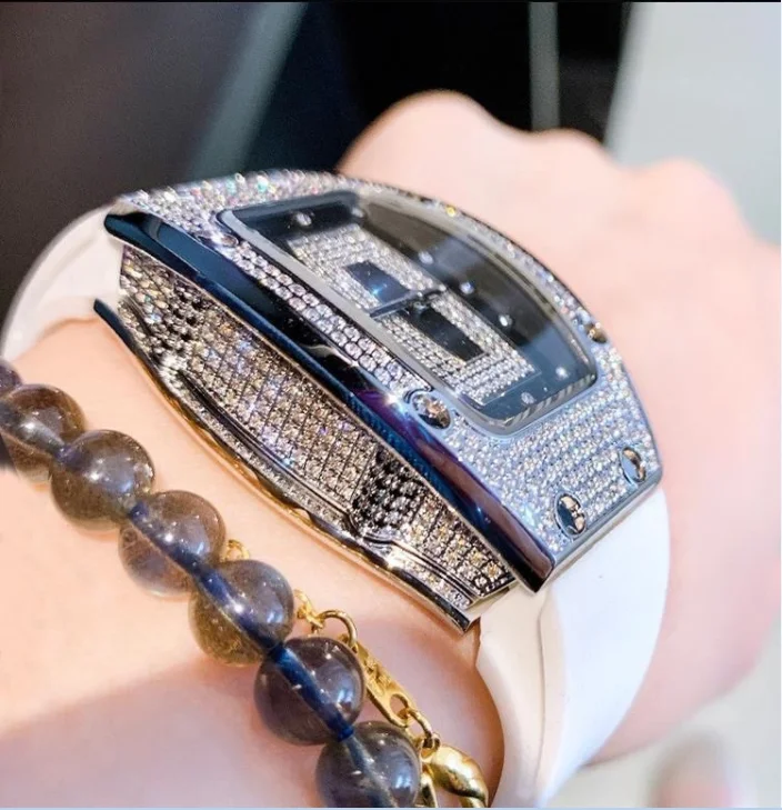 New Fashion Luxury Tonneau Watches For Woman Crystal Silicone Jelly Quartz Watch Students Gifts Reloj Mujer Ladies Wristwatches