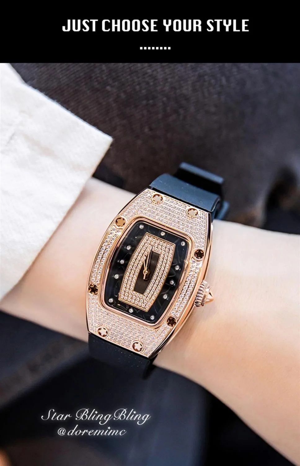 New Fashion Luxury Tonneau Watches For Woman Crystal Silicone Jelly Quartz Watch Students Gifts Reloj Mujer Ladies Wristwatches