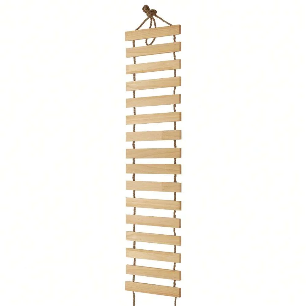Natural Wood Cat Climbing Ladder Bridge Tree Versatile for Cages Wardrobes Ideal for Playful Kittens Pet Furniture Accessories
