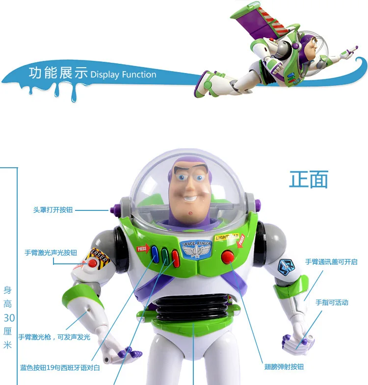 In Stock ToyStory5 40cm Woody Action Figures English Sound Character Doll Cloth Cowboy Movie Merchandise Collection Gifts