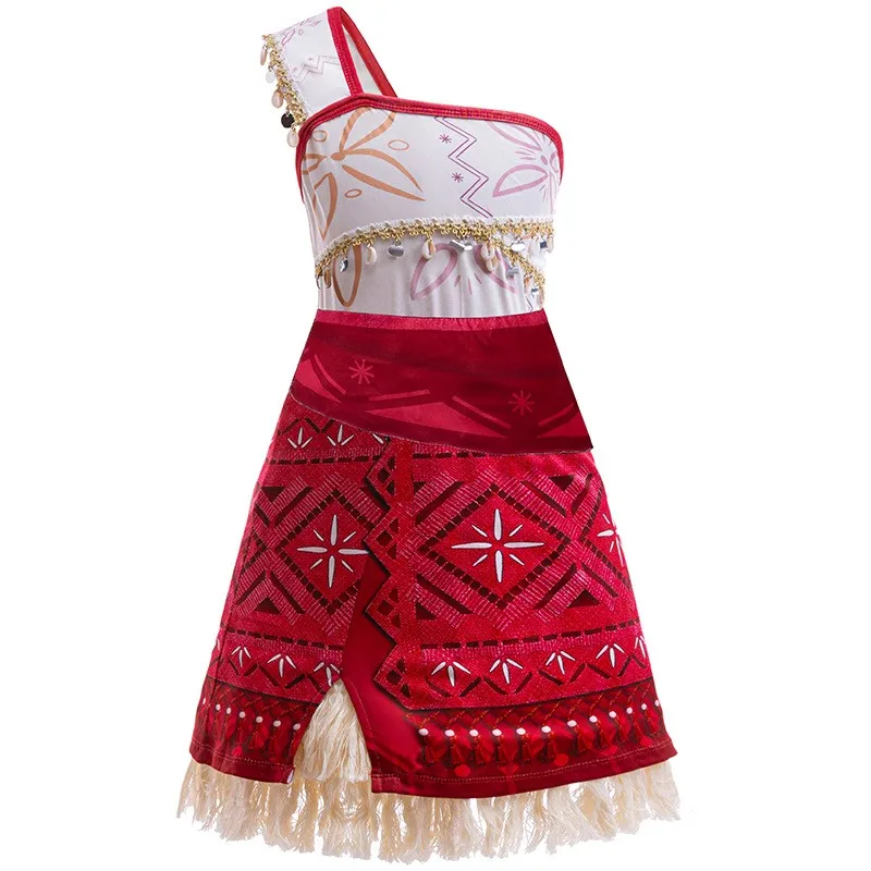 Girls Moana Dress Halloween Party Adventure Costume Girl Princess Fancy Clothes Children